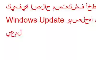 كيفية إصلاح مستكشف أخطاء Windows Update ومصلحها لا يعمل