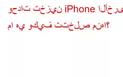 وحدات تخزين iPhone الأخرى: ما هي وكيف تتخلص منها؟